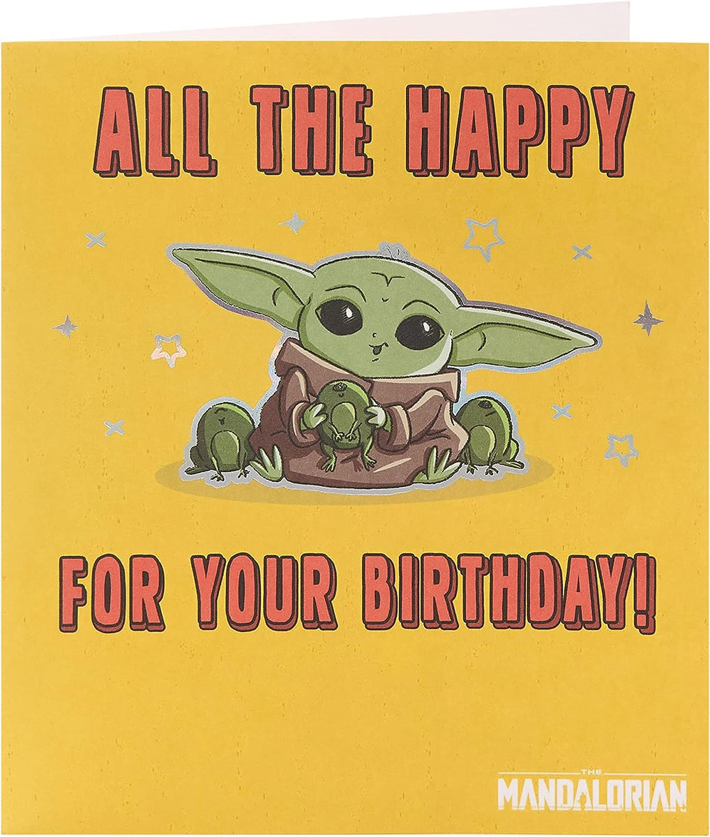 Disney Star Wars Baby Yoda Cute Greeting Card – Evercarts