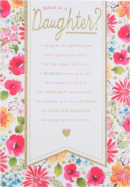 'Little Girl' Daughter Birthday Card