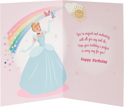 Disney Princess Cinderella Granddaughter 3rd Birthday Card