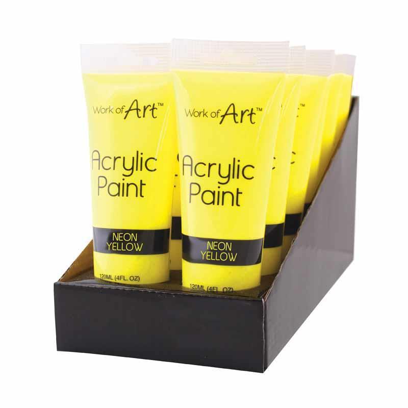 Neon Yellow Acrylic Paint 120ml – Evercarts