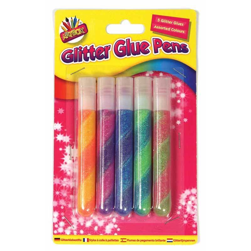 Pack of 5 Swirl Glitter Glue Pens – Evercarts