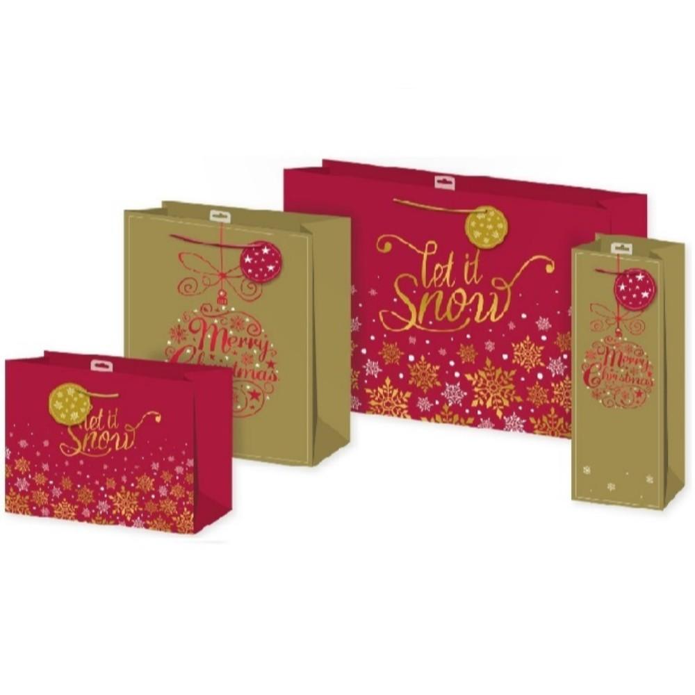 Christmas foil gift online bags