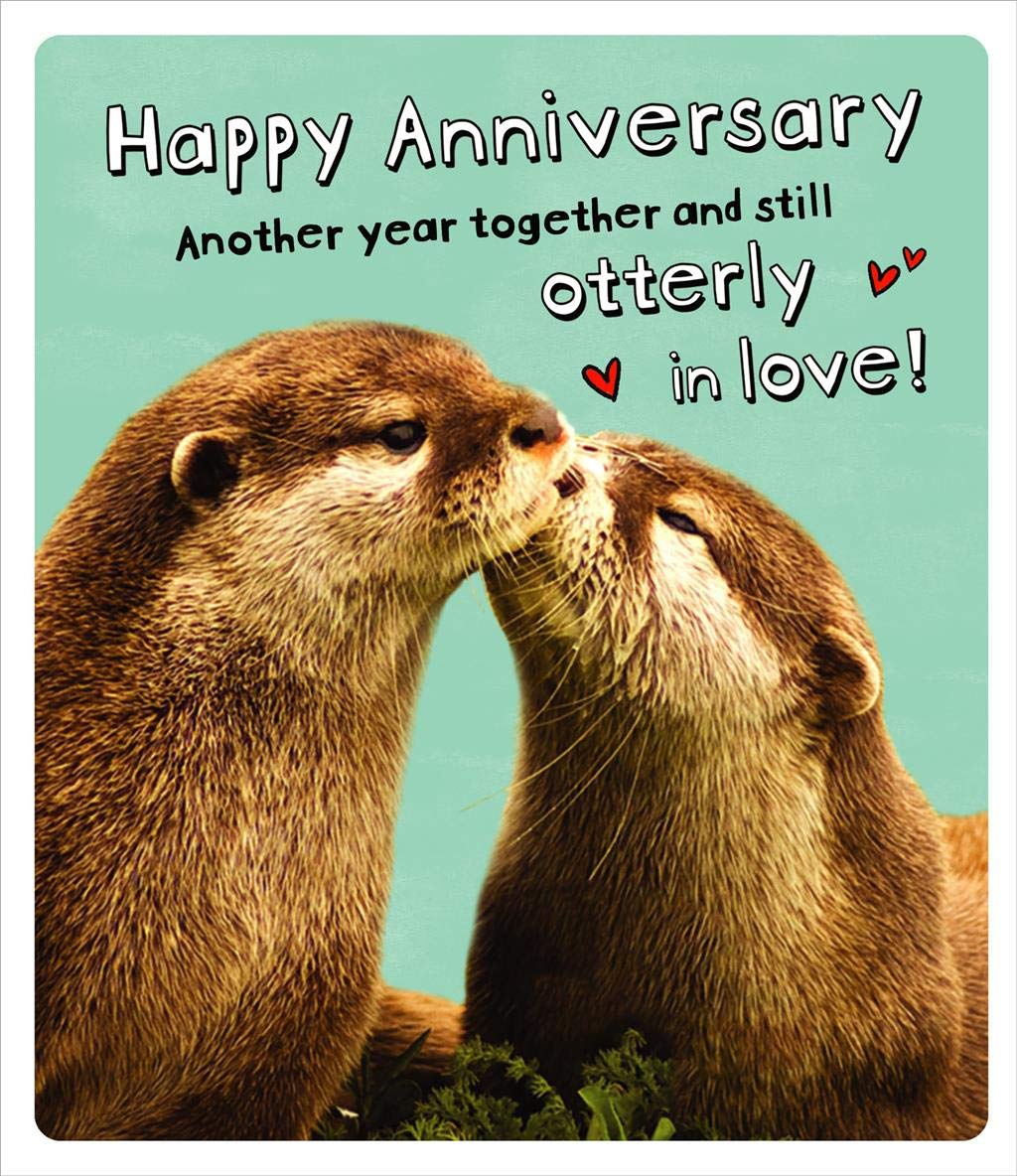 Significant Otters: Funny Anniversary Giant Card