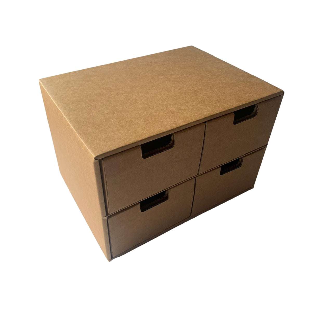 Buy Elezay Office Kraft Paper Storage Box Cardboard Drawer Box with 4  Drawers Online at desertcartIsrael
