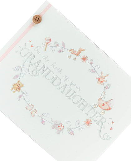 On The Birth of Your Granddaughter Congratulations Greeting Card