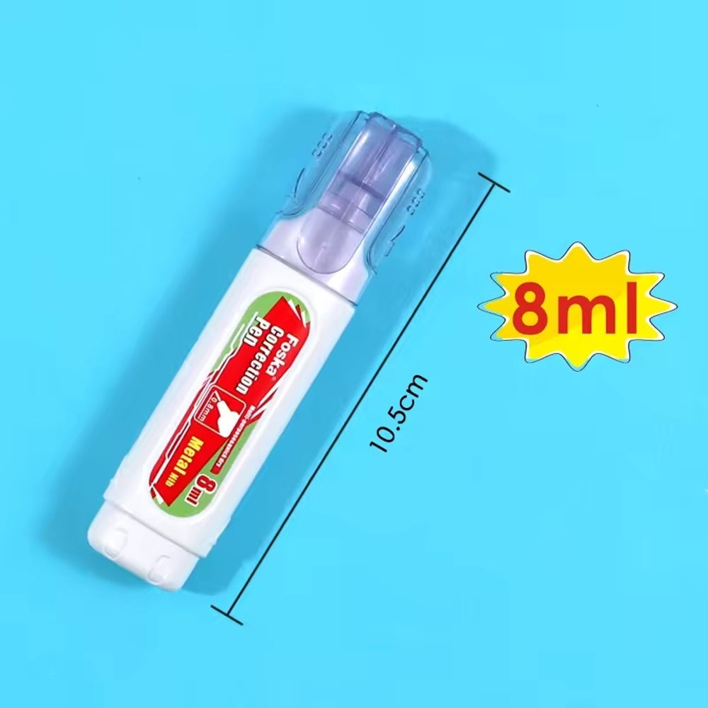 Liquid Correction Fluid Pen 8ml Evercarts