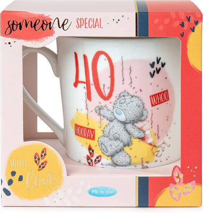 Me To You Bear 40th Birthday Boxed Mug Ceramic