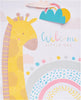 Cute Giraffe Design New Baby Boy or Girl Large Gift Bag
