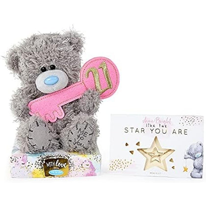 Me To You Tatty Teddy 21st Birthday Bear and Bracelet Gift Set