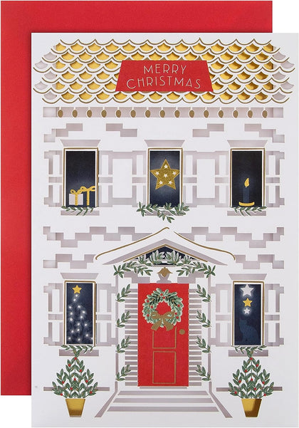 Pack of 5 Premium Festive Home Design Christmas Charity Cards