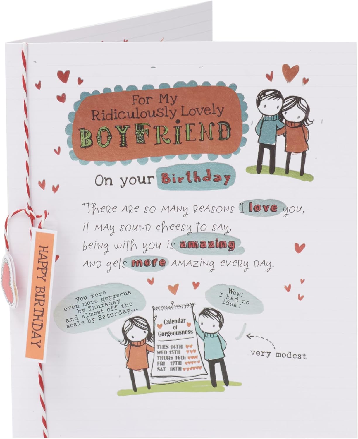 Birthday Card For Boyfriend. Every Day Is My Birthday | Greeting Card
