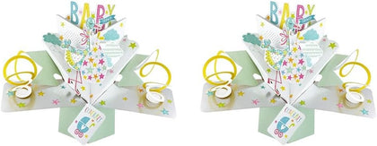 Congrats Baby Shower New Baby Pop-Up Second Nature 3D Pop Up Cards (Pack of 2)