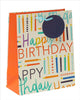 Happy Birthday Themed Medium Gift Bag With Tag