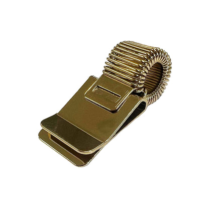 Gold Metal Pen Holder Clip for Notebooks and Clipboards