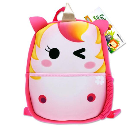 Cute Animal Junior Unicorn Design Neoprene Backpack by Emotionery