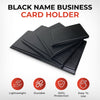 60 Pocket Black Name Business Card Holder by Janrax
