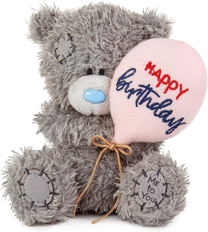 Me to You Tatty Teddy Official Collection 10cm Happy Birthday Bear Holding Balloon