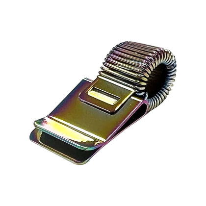 Iridescent Metal Pen Holder Clip for Notebooks and Clipboards