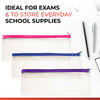 Janrax 13x5" Green Zip Clear Exam Pencil Case