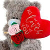 Me To You Bear 20" Flowers & Heart Balloon