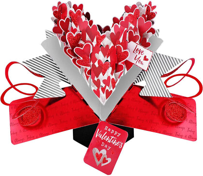 3D Heart Pop Ups Valentine's Day Pop Up Card 