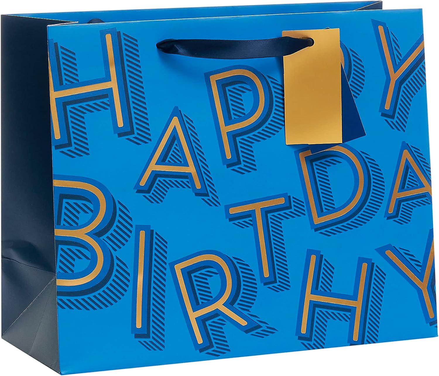 Happy Birthday Wrapping Paper & Tags Blue For Him – Evercarts