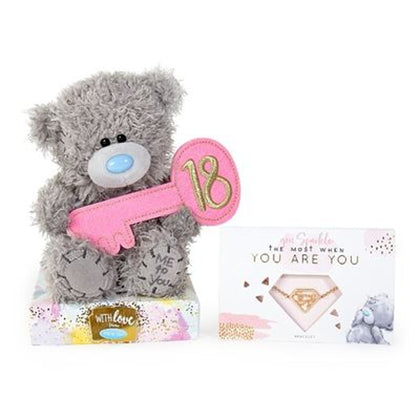 Me To You Tatty Teddy 18th Birthday Bear and Bracelet Gift Set