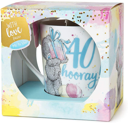 Me to You 40th Birthday Tatty Teddy Boxed Mug