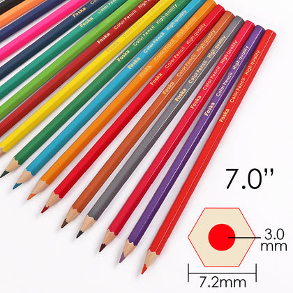 Pack of 24 Tube Packing Wooden Colour Pencils