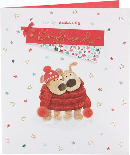 Boofle Cute Design Boyfriend Christmas Card