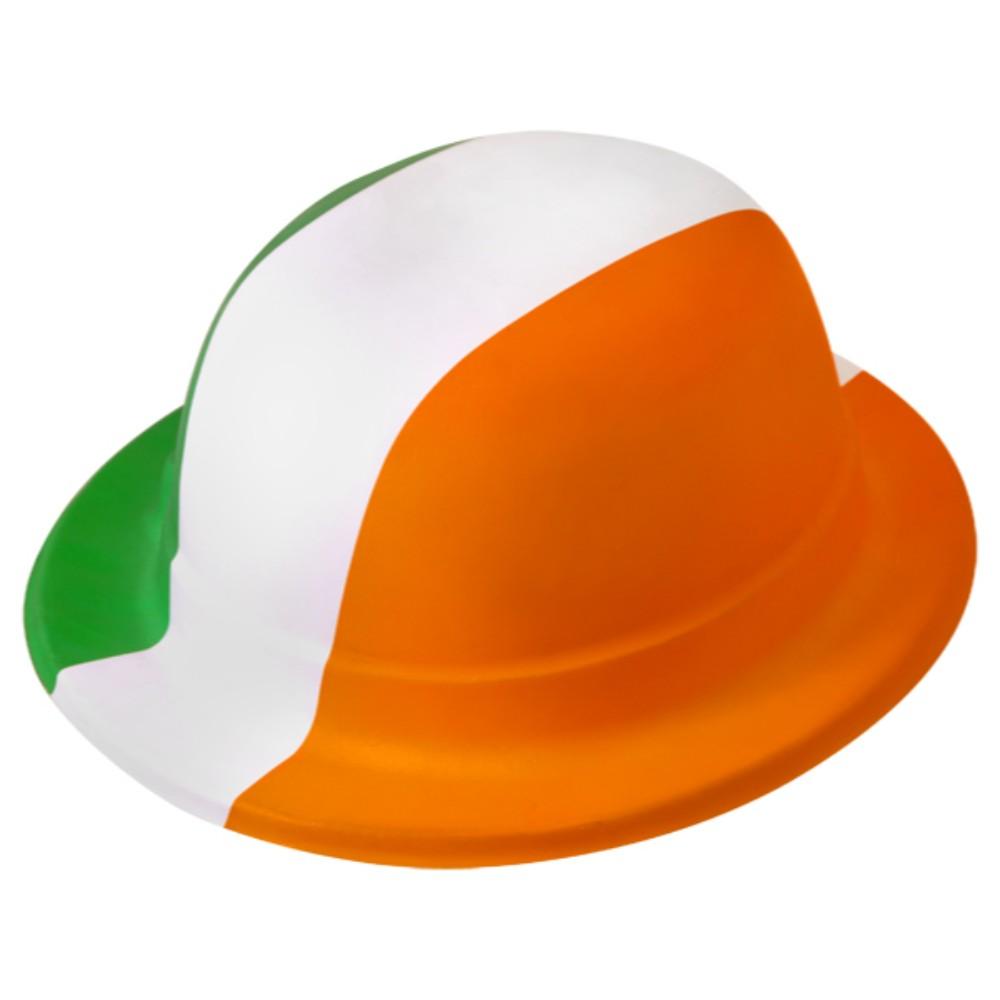 Hat Bowler Eire Orange White Green Adult