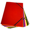 Janrax A4 Orange Laminated Card 3 Flap Folder with Elastic Closure