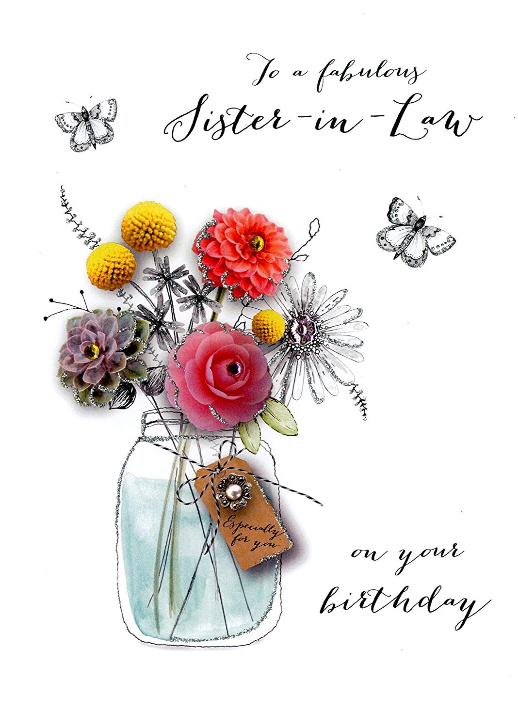 birthday greetings card for sister