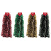 2m Christmas Coloured Snow Tipped Tinsel