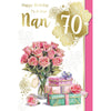 Happy Birthday To a Dear Nan 70th Birthday Celebrity Style Greeting Card