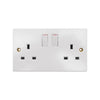 Double Switched White Socket by Pifco