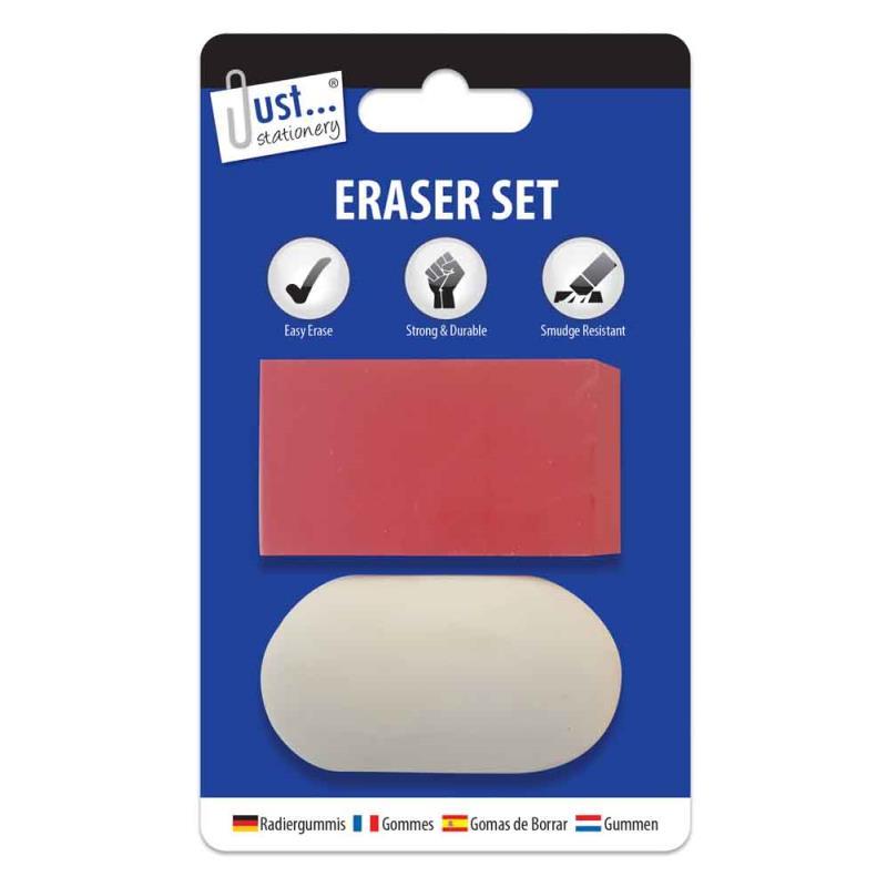 Pack of 2 Erasers Set