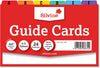 White Cards And Coloured Tab A-Z Guide Cards 203 x 127mm (8"x5")