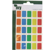 Pack of 125 Assorted Colours 12x18mm Rectangular Labels