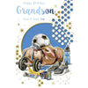 Grandson Have a Great Day Celebrity Style Birthday Card