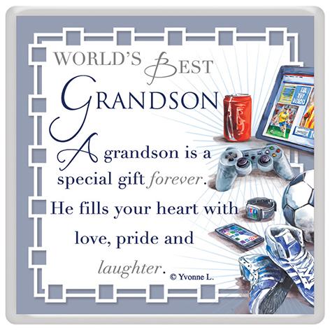 World's Best Grandson Celebrity Style Magnet