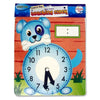 Wipe-clean 25.5 x 26.5cm 'Dog' Teaching Clock by Clever Kidz