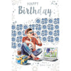 Have a Great Day Open Male Celebrity Style Birthday Card