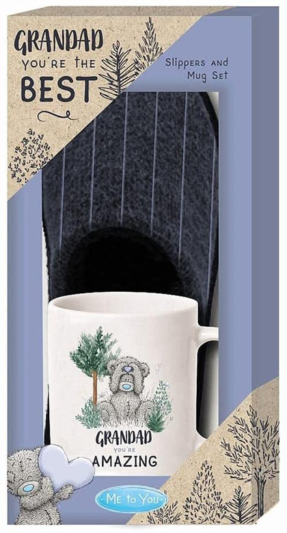 Me To You Bear Best Grandad Mug & Slippers Gift Set