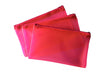 8x5" Frosted Pink Pencil Case - See Through Exam Clear Translucent