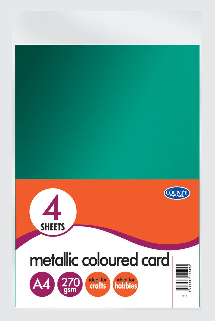 4 A4 Metallic Card Pack 270gsm