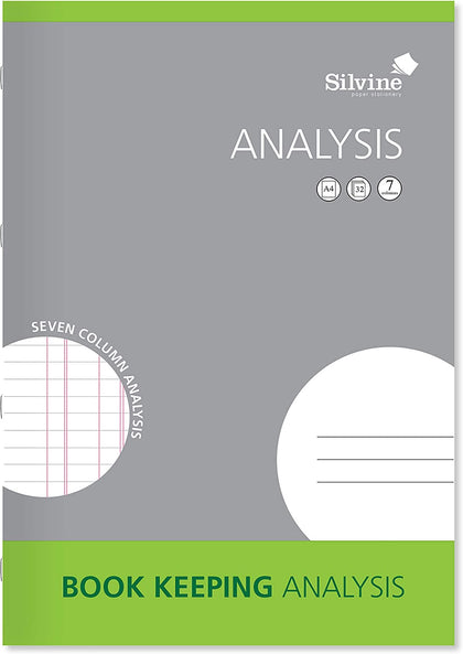 32 Pages A4 Book Keeping Analysis (297 x 210mm)