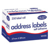 Self Adhesive Address Labels 250 Roll