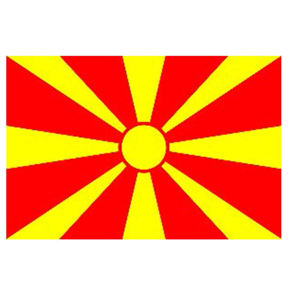 Republic Of North Macedonia Flag 5ft X 3ft