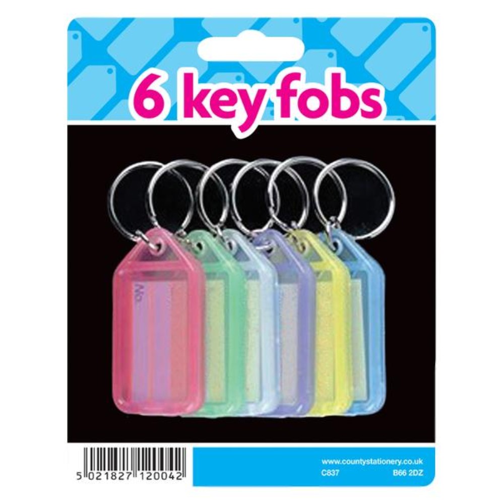 Pack of 6 Key Fobs